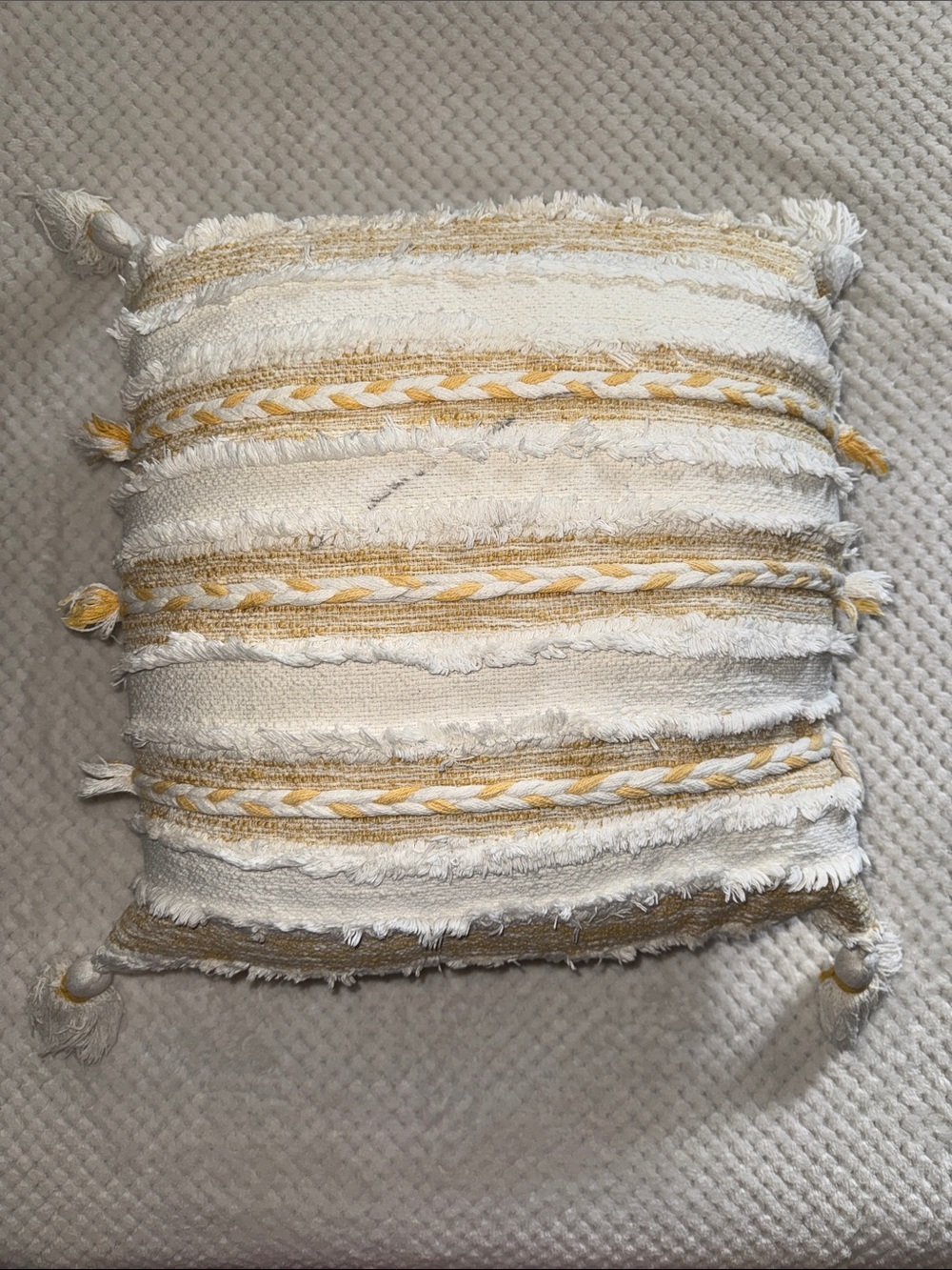 ✨ Boho Textured Decorative Throw Pillow